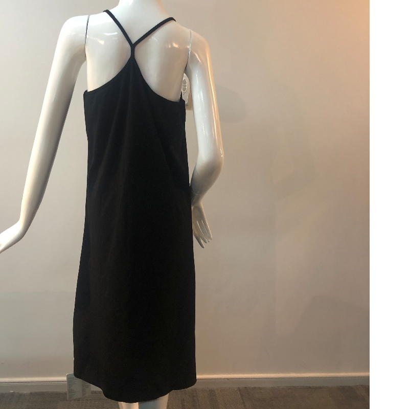 BLACK JERSEY SLIP DRESS TBWD0004