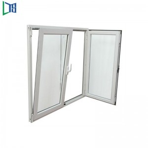 New Style Foshan Tillverkare Anpassad Aluminium Tilt och Snurra Fönster Termisk Break Värmeisolering Aluminium Fönster Soundproof