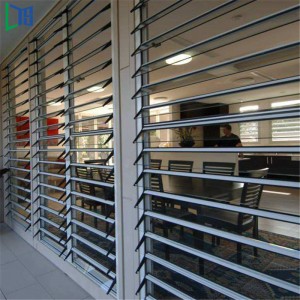 Lägenhet Aluminium Justerbar Louver Fönster Små fönster för badrum Australian Standard Glass Louvers Fönster
