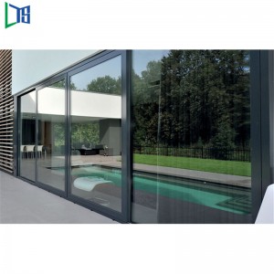 Professionell pulverbelagd ljudbevis och värmebeständig aluminiumsäkerhetsskjutdörr