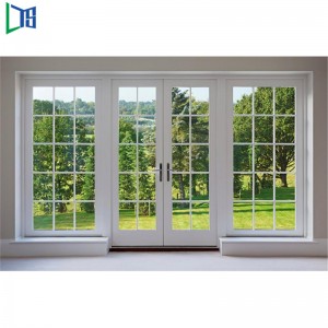 European Standard Double Panels Swing Style Aluminium Dörrar Casement Hinged Aluminium Interiör Exteriör Dörrar