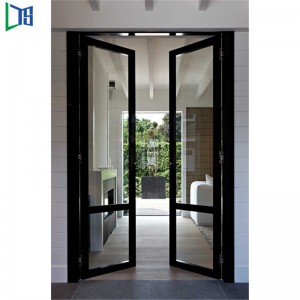 European Standard Double Panels Swing Style Aluminium Dörrar Casement Hinged Aluminium Interiör Exteriör Dörrar