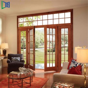 Dubbelglasad aluminiumsvängglasdörr för kommersiella kvalitetsbyggnader med pulverlackering