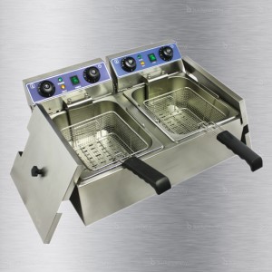 elektrisk friter två tank