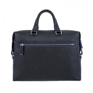 18SG-6817F Män Leechee äkta läder bärbar dator portfölj väska med Tablett fickan