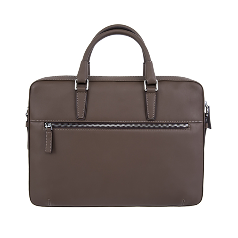 18SG-6814F Mäns Äkta Läder Messenger Portföljen Business Laptop Shoulder Briefcase Mans Leather Briefcase