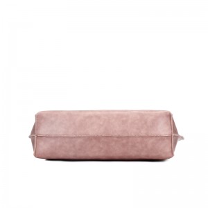 HD0823 - Fabrik direkt försäljning rosa grönsaker PU läder shoppingväskor för kvinnor