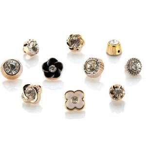 Nyaste försäljning utsökta kreativa avantgarde plagg knapp mode bulk uv strass knappar