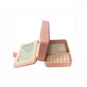 Partihandel skräddarsydda läder lyxiga smycken se presentförpackning