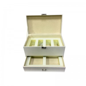 Partihandel anpassade Små läder lyxiga smycken presentförpackning