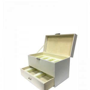 Partihandel anpassade Små läder lyxiga smycken presentförpackning