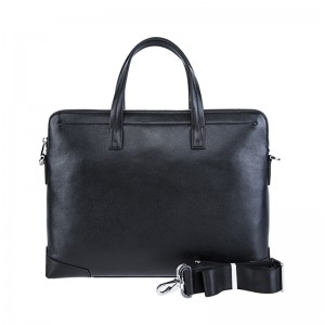 18SG-6819F Läderfodral för män Stor kapacitet 15,6 tums laptop Business Briefcase Läder