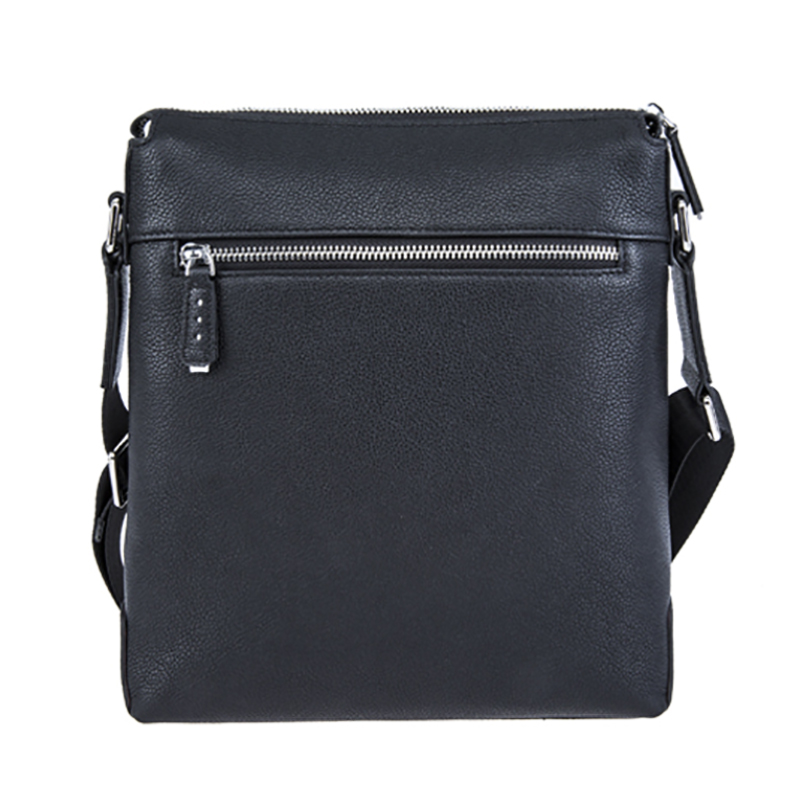 18SG-6827F Soft touch högkvalitativ cowhide läder crossbody väska för män