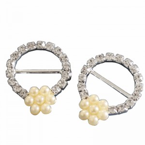 Utmärkt kvalitet senaste modekläder tillbehör metall knapp med pärla 4