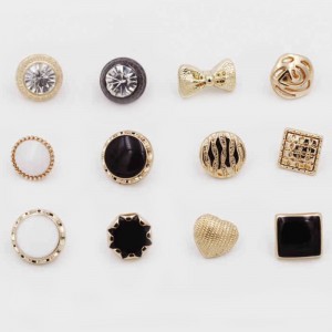 Mode ny design anpassade metall skjorta knappar sy knappar 8