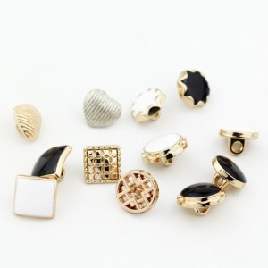 Mode ny design anpassade metall skjorta knappar sy knappar 8