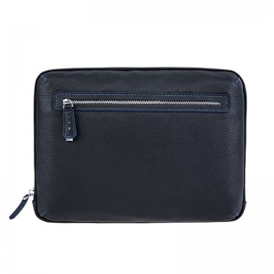 18SG-6831F Soft Litchi Texture Herrväska Läder Handväska Kompakt Handtag Väska Organizer väska för män