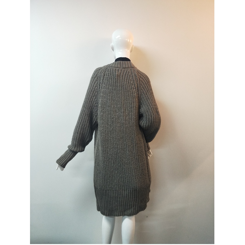 GRAY CARDIGAN SWEATER RLWS0033F