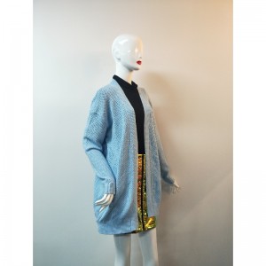 BLÅ LETTER GRID CARDIGAN RLWS0036F