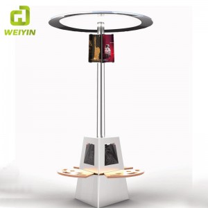 Smart Solar Powered Reklambänk med LED-belysning USB-laddare för utomhusbruk