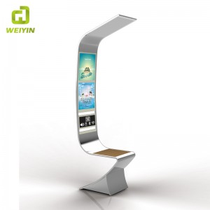 Utomhus LED Reklambelysning Box Solar Smart Stainless Steel Products Bänk