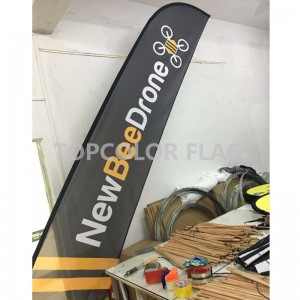 Skräddarsy Utomhus Billiga Blade Flaggor