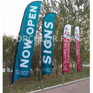 Fabriks båge vind strand banner fjäder flagga