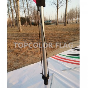 Anpassad reklam rektangelkniv flagga utskriftsbanner