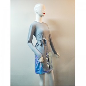 GRAY BELL SWEATER RLWS0066F