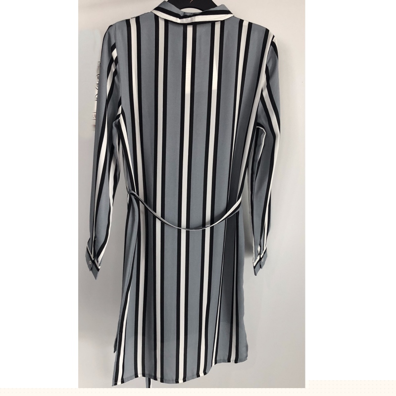 STRIPE LONG SLEEVE BLOUSE JLWB0012
