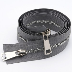 Anpassad längd metall dragkedja nylon dragkedja för jeans och jackor 1