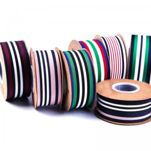 4 # anpassad 40mm värmeöverföring utskrift tricolor grosgrain band band för kläder