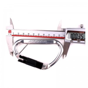 Luftfart aluminiumklättring snabbspänne utomhus bergsklättring karabiner camping fitness yoga hängmatta med tillbehör aluminiumlegering säkerhetskrok