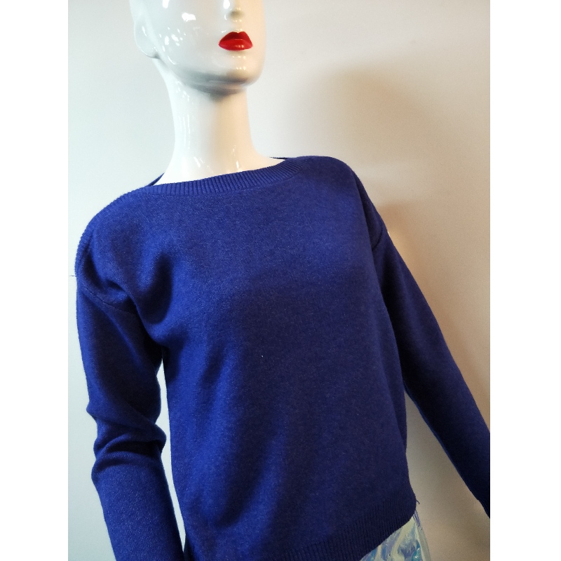 REN COLLETION BLUE SWEATER RLWS0125F