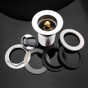 Polerad krom pop-up pop-up klick klackavfall