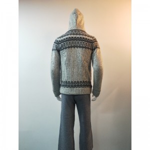 GRÅTTRYCK SWEATER COAT RLMS0078F