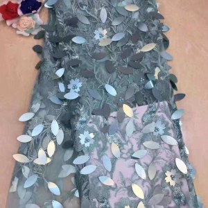 Billigt paljett och pärlstavtyg för Asien kläder bröllopskläder tyg