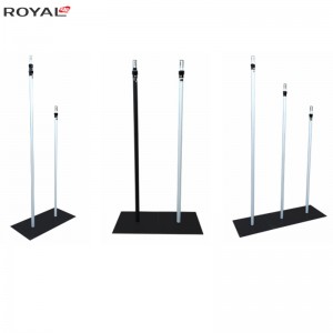 Rör och draperi justerbar upprätt 5ft-8ft