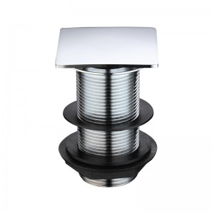 Metall push pop up fyrkantiga pop-up avloppsstopppropp