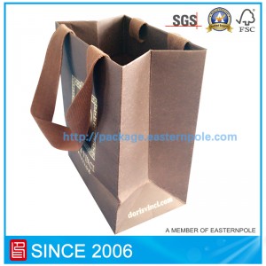 Lyxig shoppingväska med limmat handtag