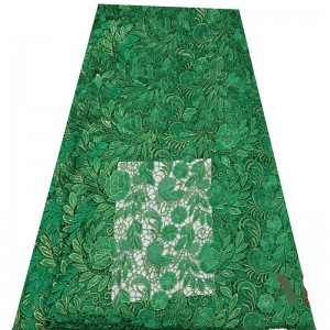 Hot sale brudklänning 3d broderat spetsstyg för kvinnor