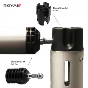 Pipe And Drape 2.0 Justerbar upprätt 3 delar