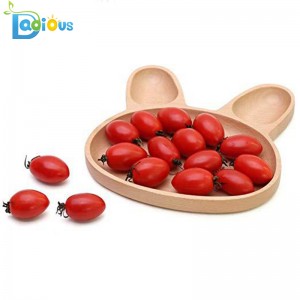 Barnmatningsredskap Babyfat Bambuplatta Småbarn delad bambuplatta