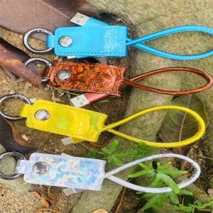 Bärbar nyckelnyckelringstelefon - datakabel