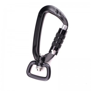 Utomhus krokklättring camping karabinkrok Carabiner multifunktion andra steg bergsbestigning spänne bergsspänne utomhus snabb fångst snabbfall utrustning säkerhetslås med hundklämmor luftfart aluminiumlegering