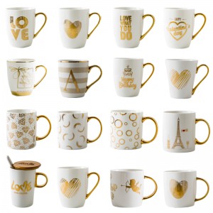 Kvalitet på Costom LOGO vit keramisk kaffemugg