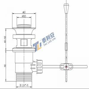 ABS-pop-up-tätning av avfallstätning