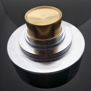 Badrum mässing runda golv dold duschrum dränera