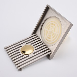 Dekorationsavlopp i mässing täcker golvavlopp golvavlopp rengör badrumsvatten