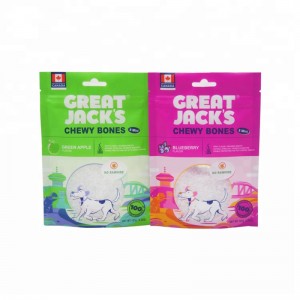 OEM-färgutrymme påse Fodral med blixtlås topp hundförpackning